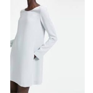 Theory Long-Sleeved Panelled Shift Dress | Large